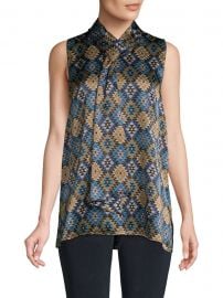 Tile-Print Blouse at Saks Fifth Avenue